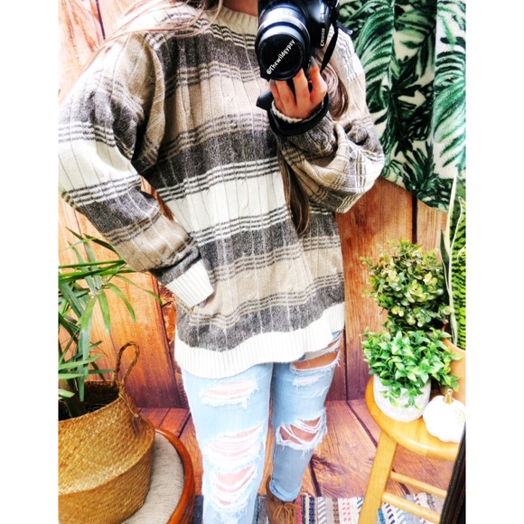 Vintage Sweaters - Vintage cozy oversized bonfire sweater 🍂